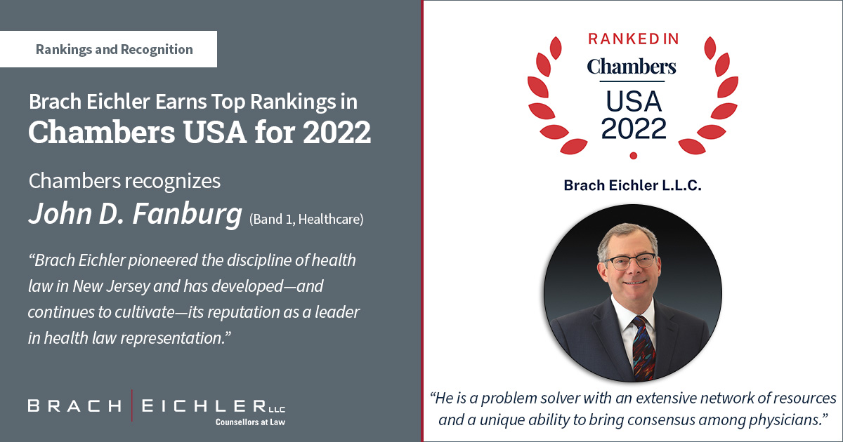 Chambers Recognizes John D. Fanburg - Band 1, Healthcare 2022