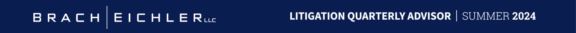 Litigation Quarterly Advisor - Family Law Edition - Summer 2024 - Brach Eichler