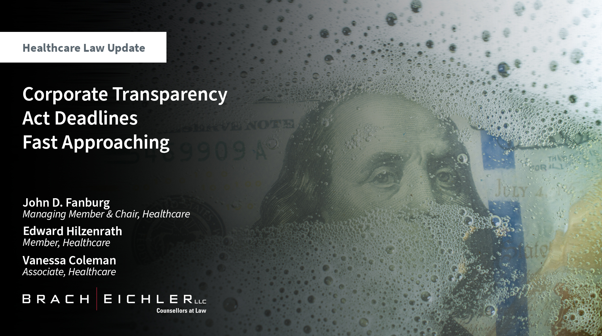 Corporate Transparency Act Deadlines Fast Approaching - Healthcare Law Update - November 2024 - Brach Eichler